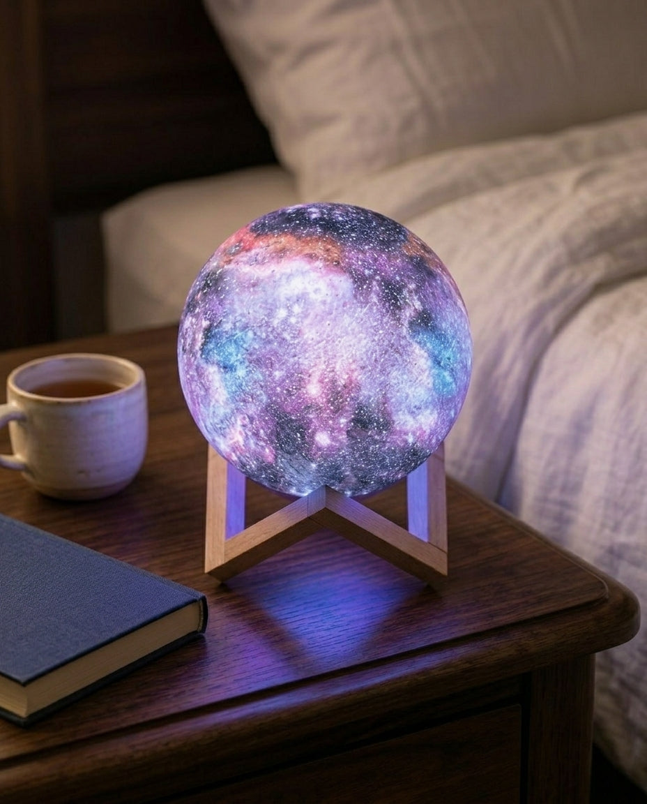 Galaxy-natlampe med berøringskontrol | Stjerne design natlys