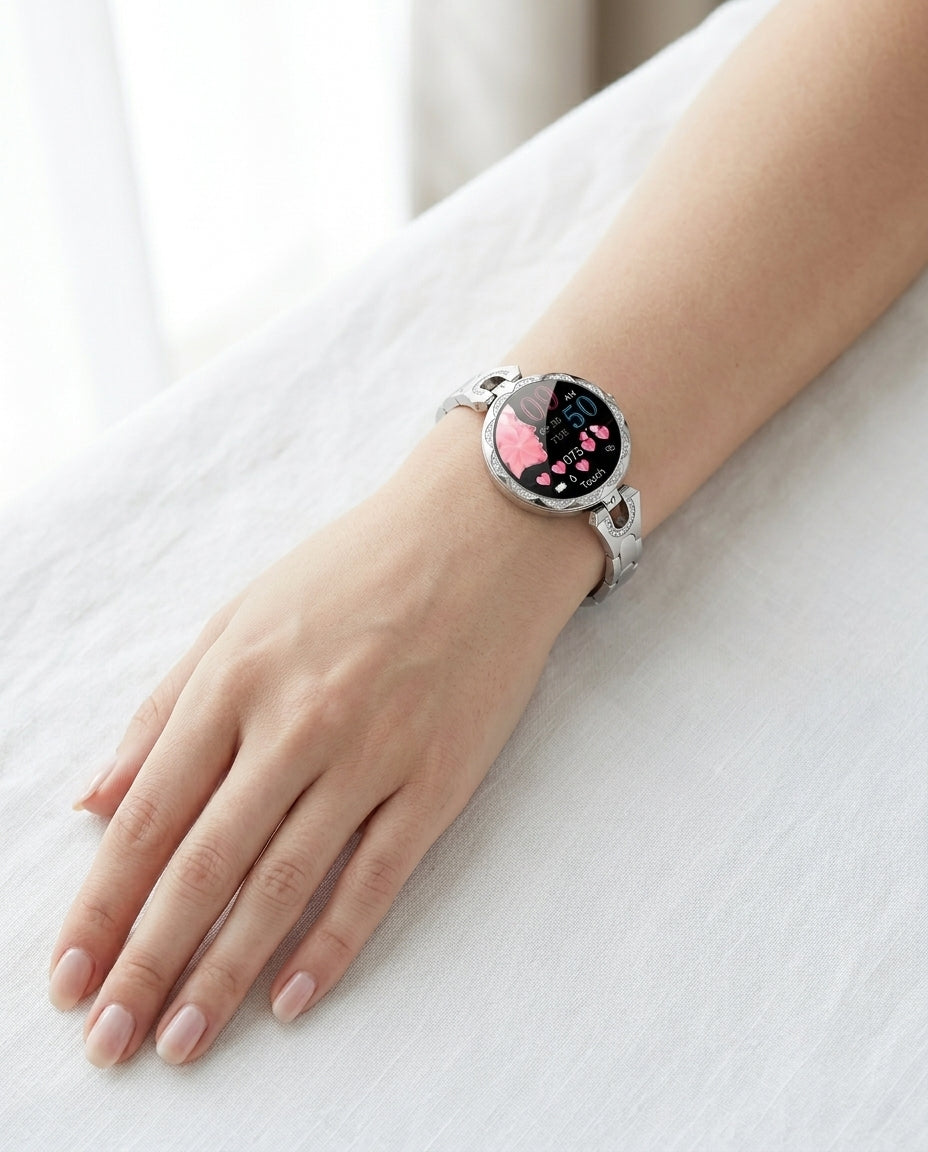 Dame Fitness-Smartwatch | Vandtæt | Pulsmåler