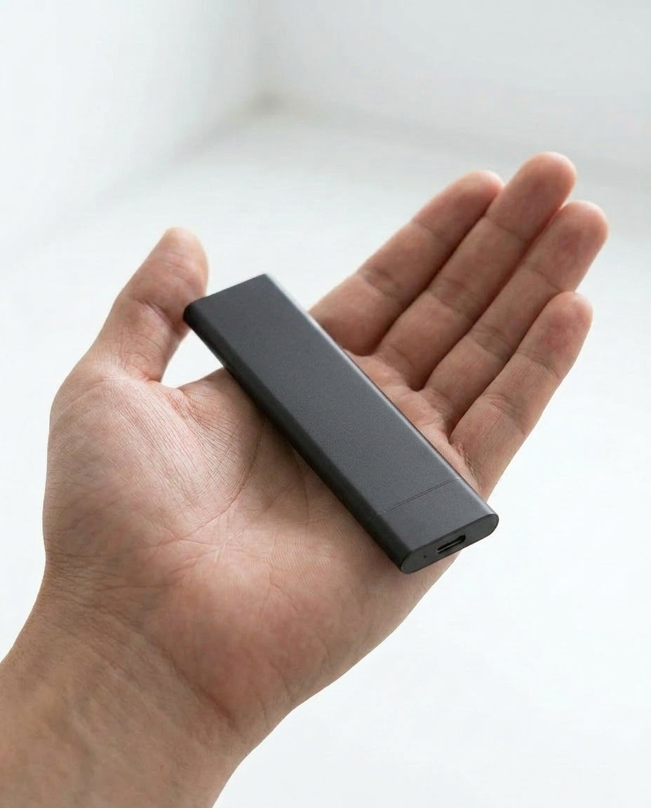 2TB Bærbar SSD USB 3.1 | Lynhurtig Ekstern Harddisk