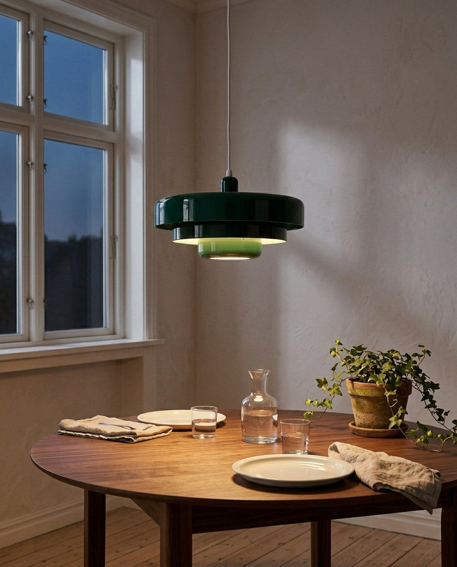 Nordisk pendel | Flerlagsdesign vintage LED-loftlampe