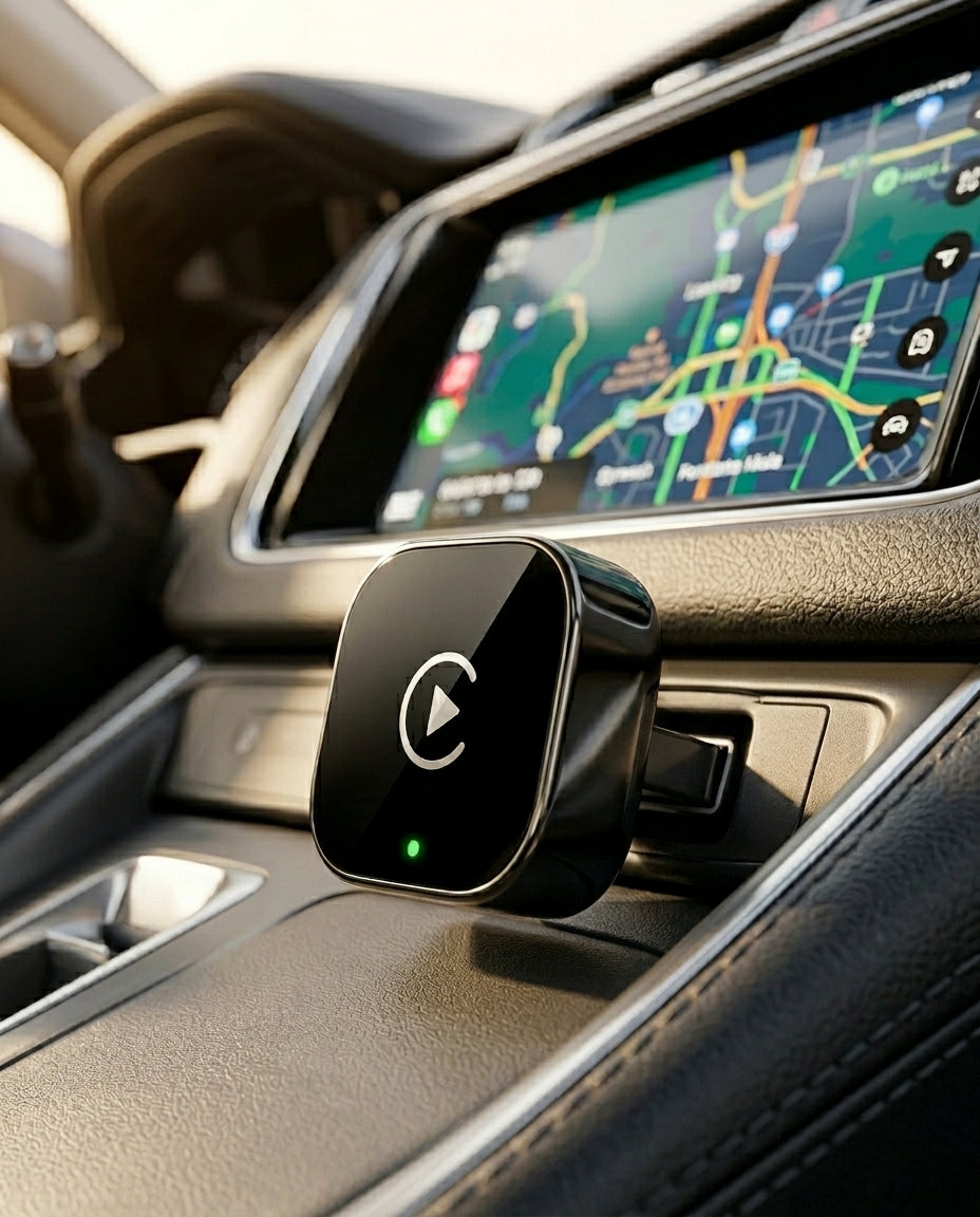 Trådløs CarPlay & Android Auto-adapter | 2-i-1