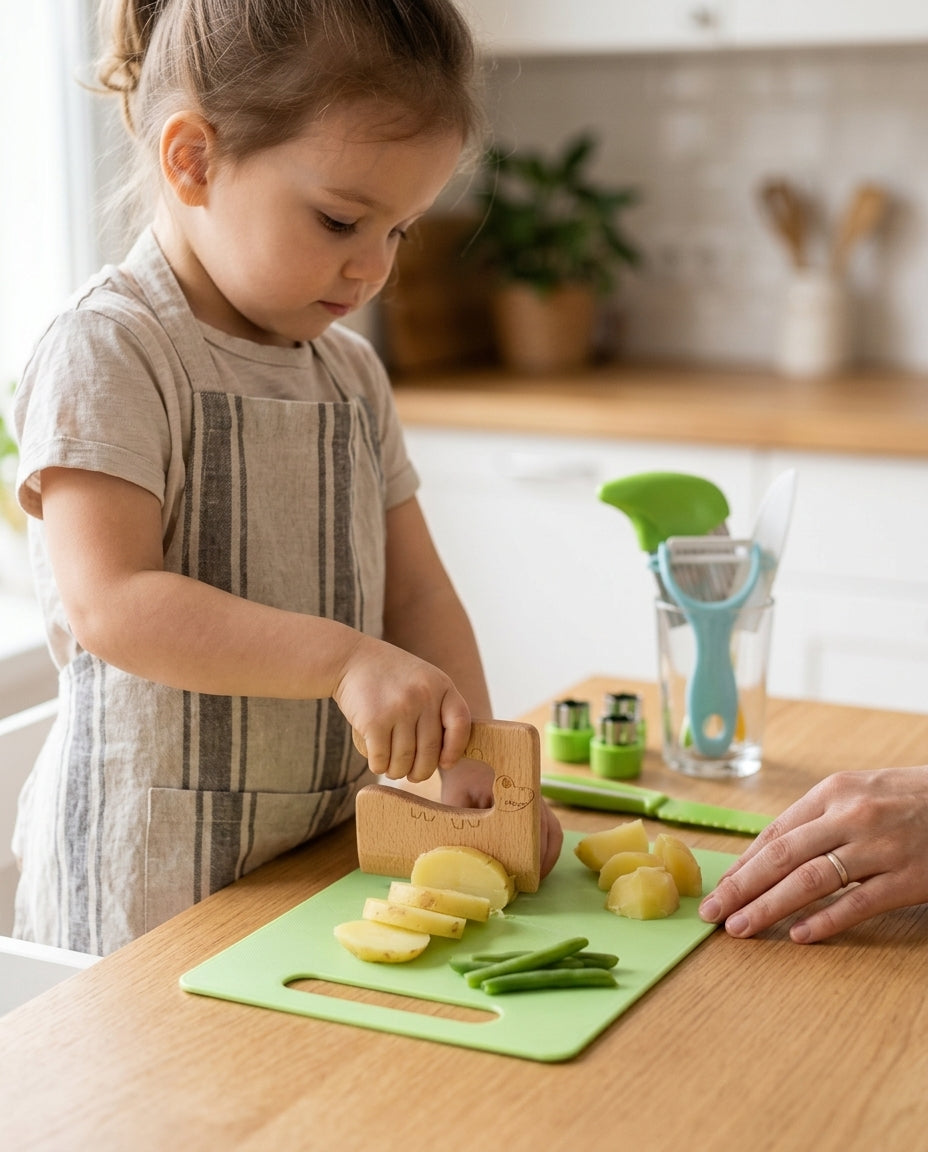 LittleHands Kitchen Co. | 13-delt rigtigt madlavningssæt til børn