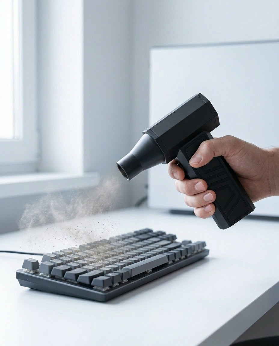 Mini luftblæser & støvsuger | 130.000 RPM trådløs jetblæser