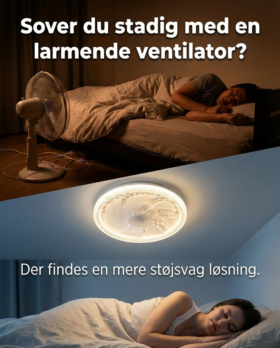 SilentBreeze AirGlow | 2-i-1 loftventilator og belysning