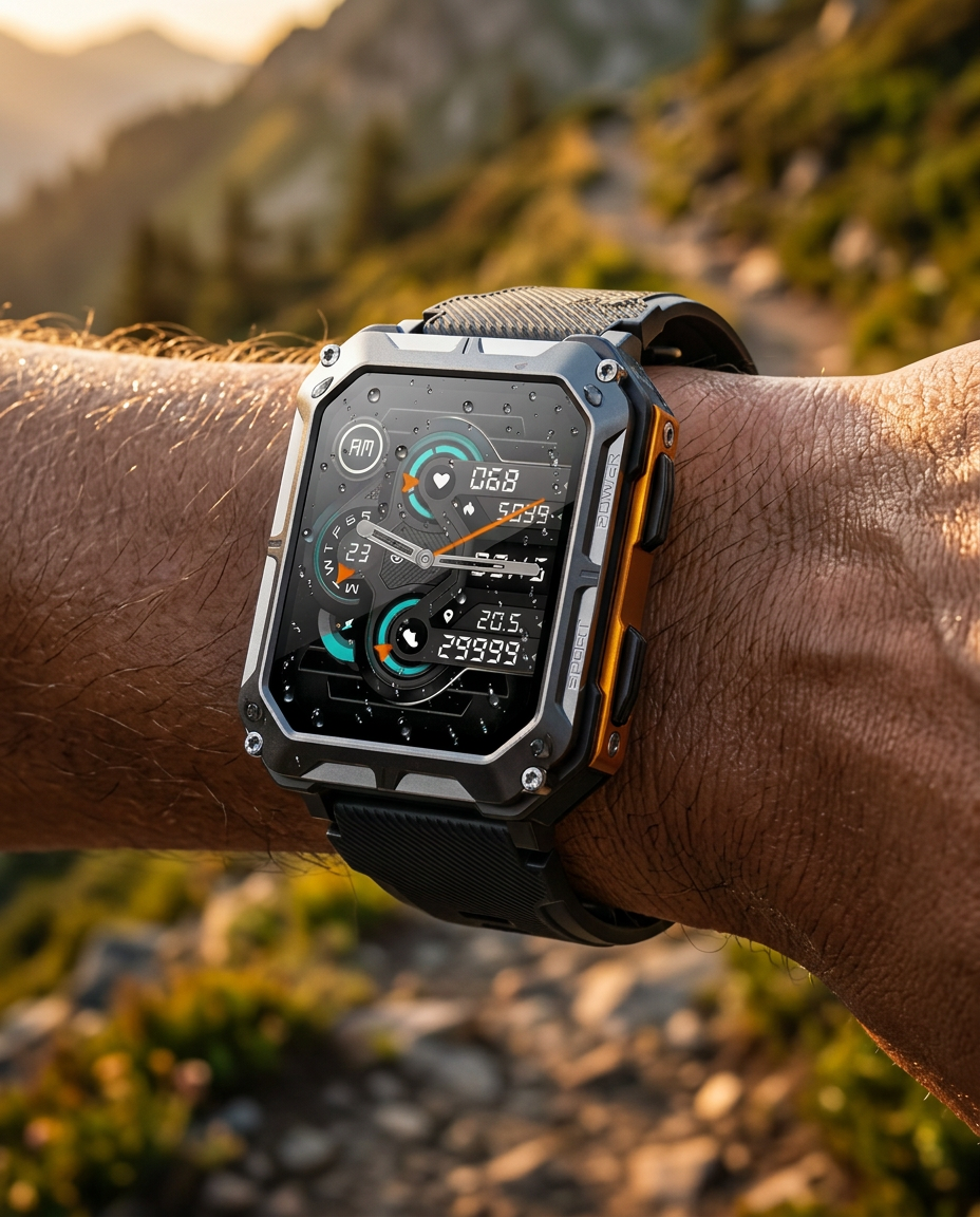 Robust smartwatch | Taktisk udendørs sportsur