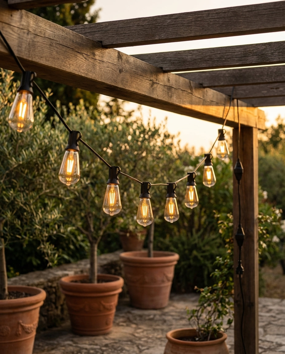 LED-lyskæde udendørs – Vejrbestandig have & terrasse
