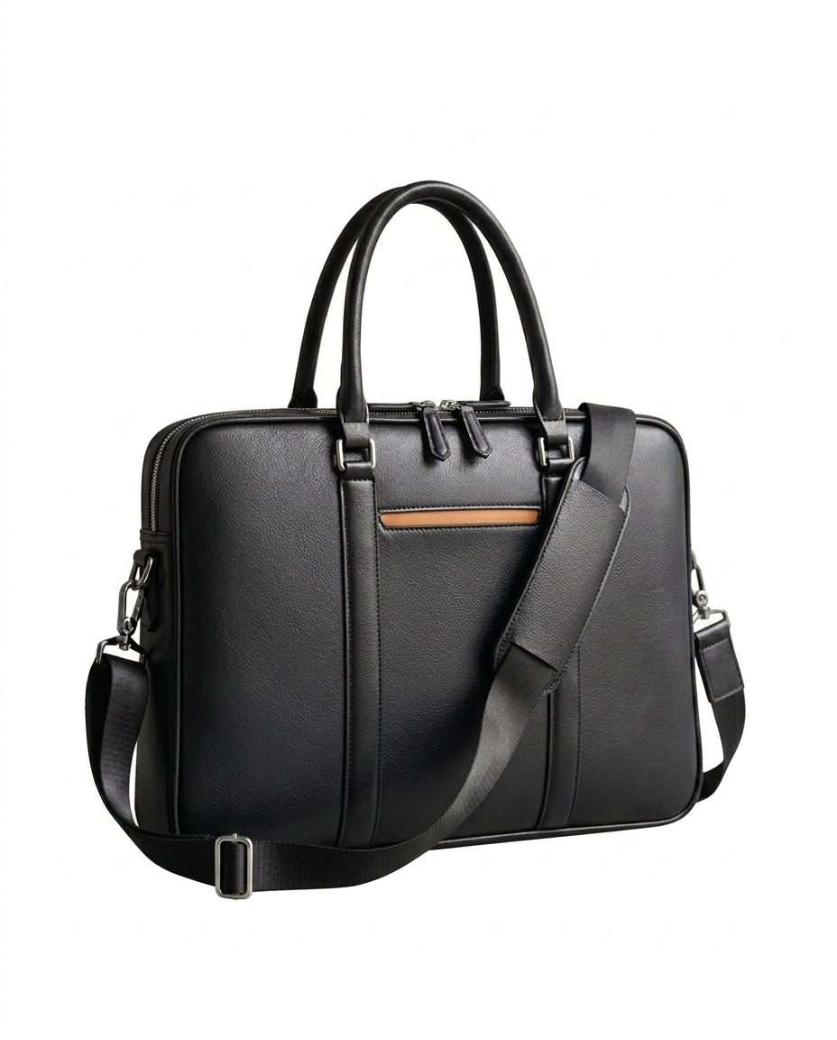 Læder laptop taske crossbody | Meridian Tote