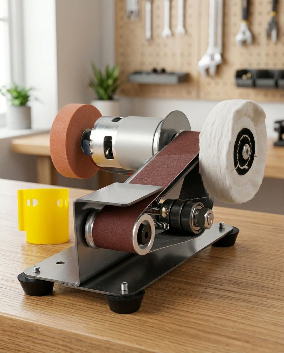Precision Bench Trio — 3-i-1 slibe- og pudsemaskine