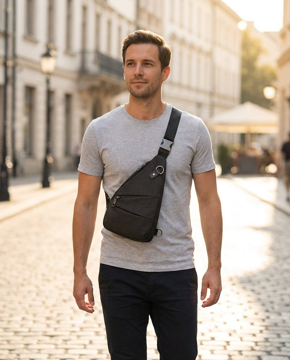 Enkeltrem Tyverisikret Skuldertaske | SlimShield