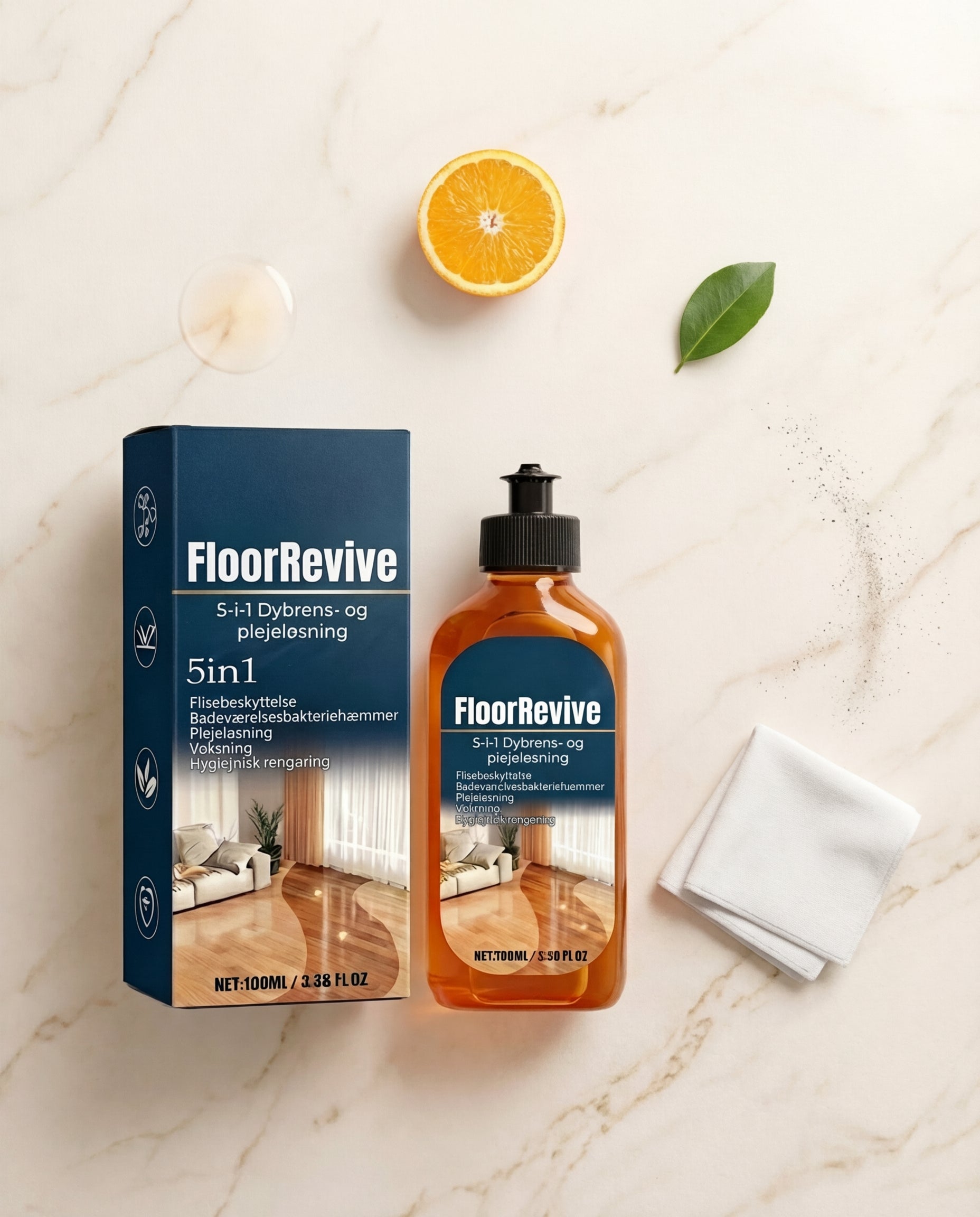FloorRevive 5-i-1 Dybderens og plejeløsning