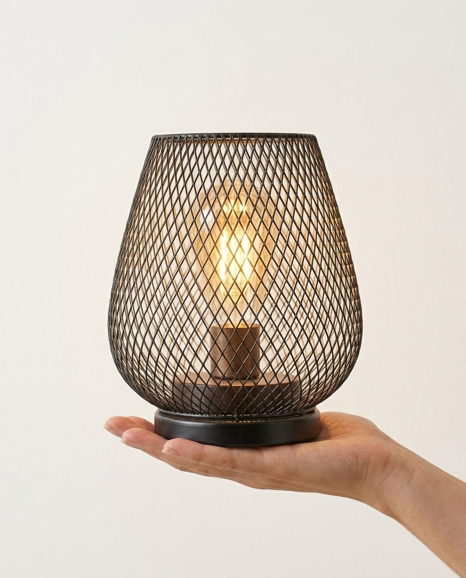 Bordlampe i netdesign 2-pak | Matsort Vintagelys