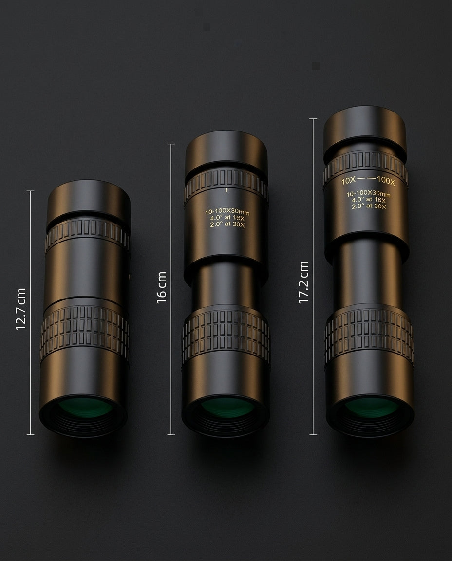 Zoommonokular | Nattesyn & Stativ | Titanium
