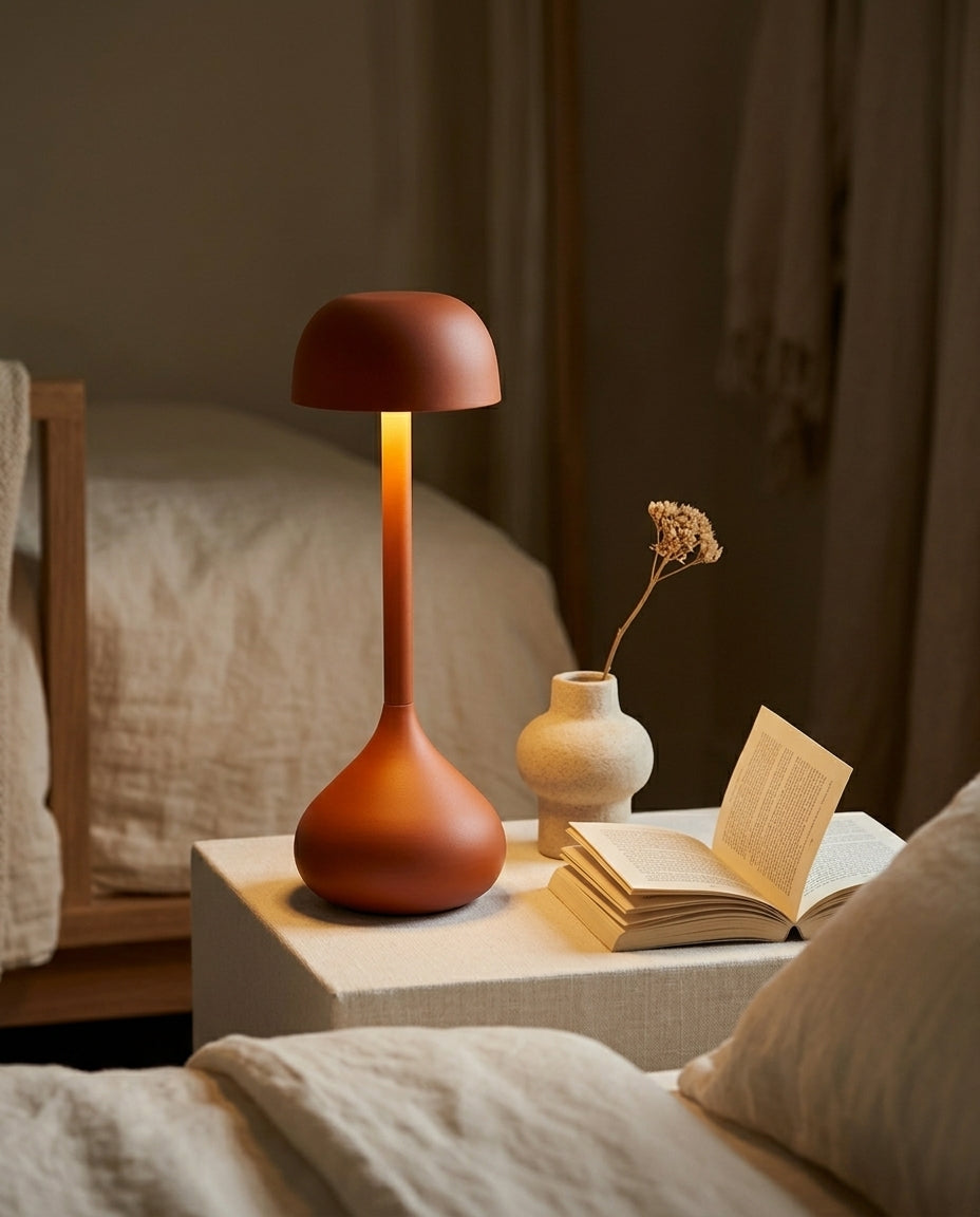 Trådløs dæmpbar svampebordlampe | Genopladelig