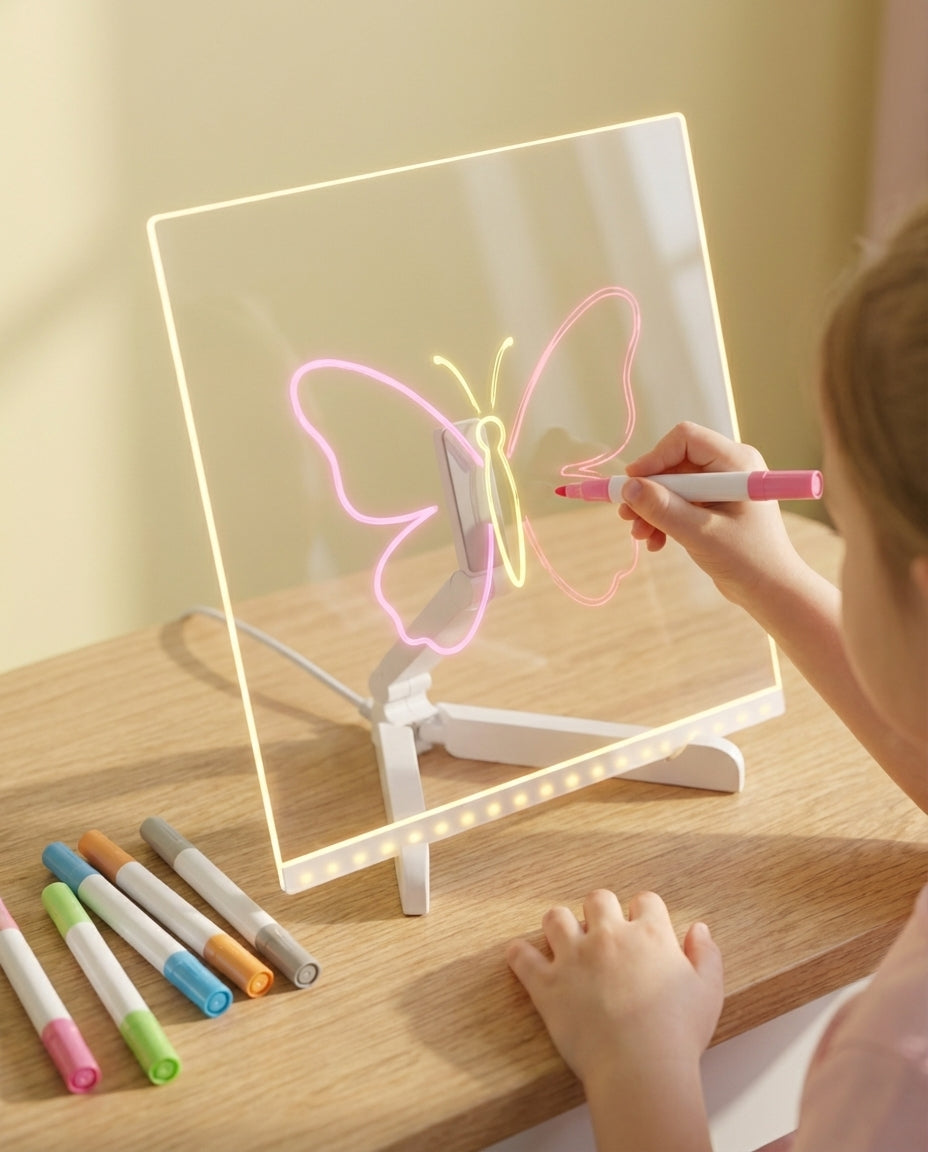 LED-tegnebræt til børn | GlowSketch lysplade