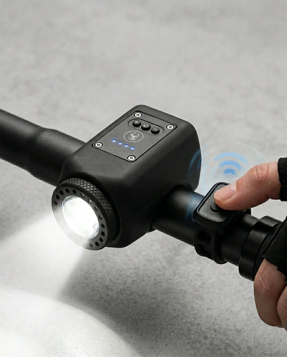 StreetGuard Cycle Beacon | 110 dB-horn og COB-forlygte i én