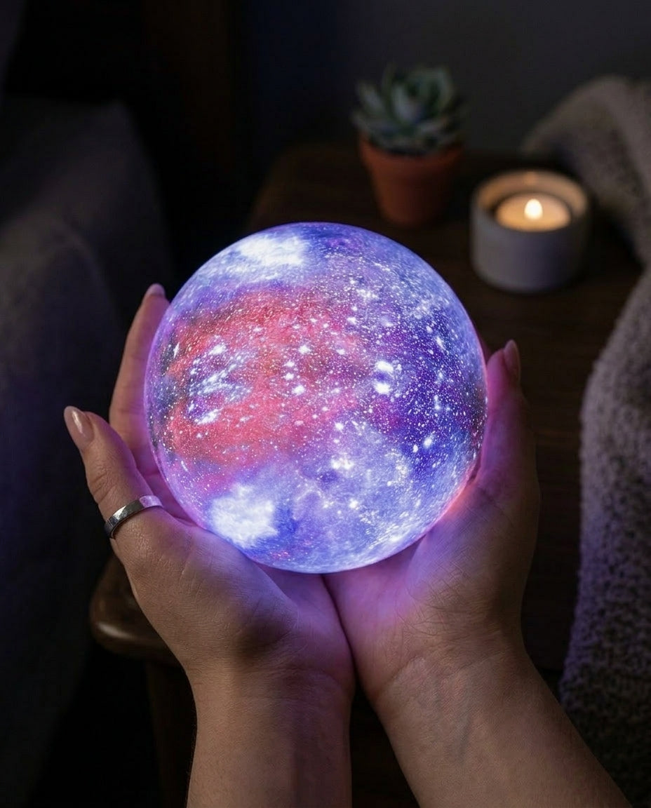 Galaxy-natlampe med berøringskontrol | Stjerne design natlys