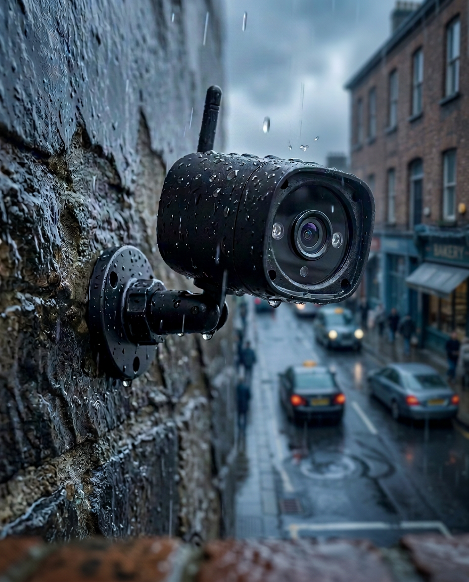 Trådløst overvågningssystem | 4 kameraer 7" HD-skærm