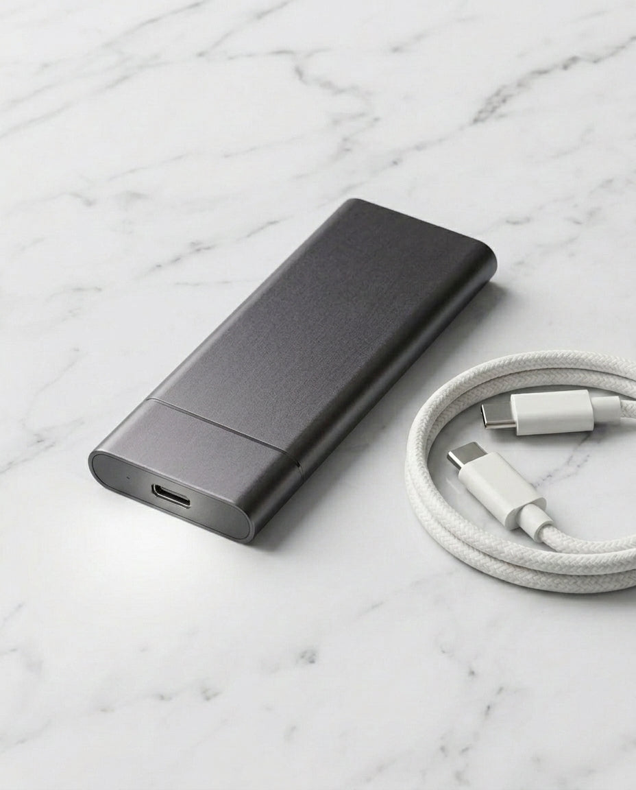 2TB Bærbar SSD USB 3.1 | Lynhurtig Ekstern Harddisk