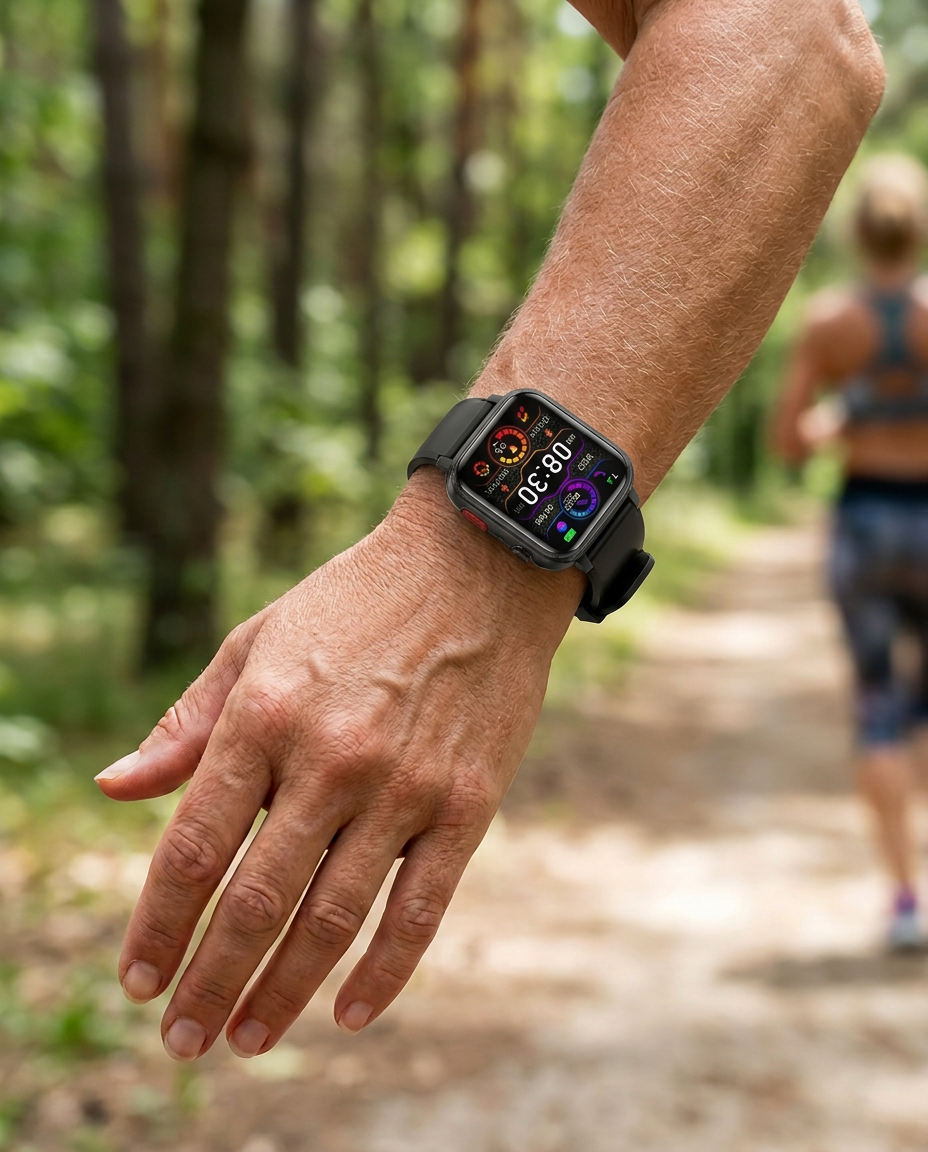 4G Smartwatch GPS SOS Blodsukker Sundhed | ConnectCare Pro
