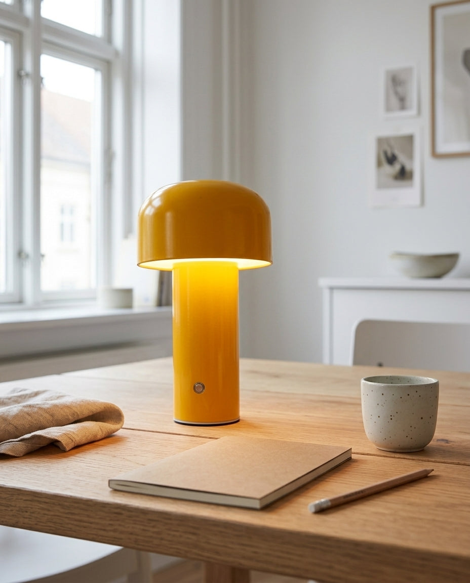 Svampelampe | Genopladelig LED-touch-lampe til skrivebord