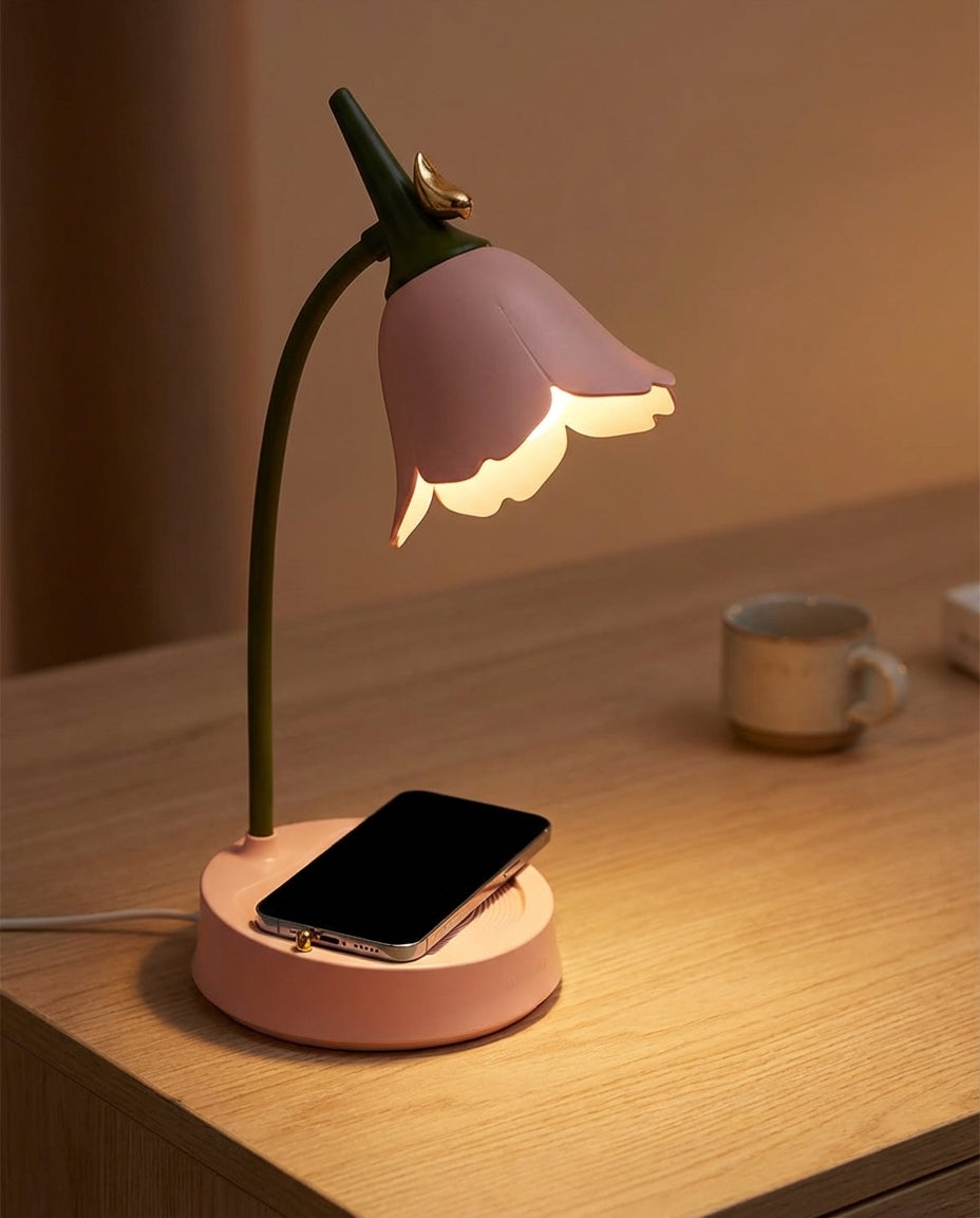 Blomsterbordslampe | BloomGlow – Touch & Dæmpbar LED