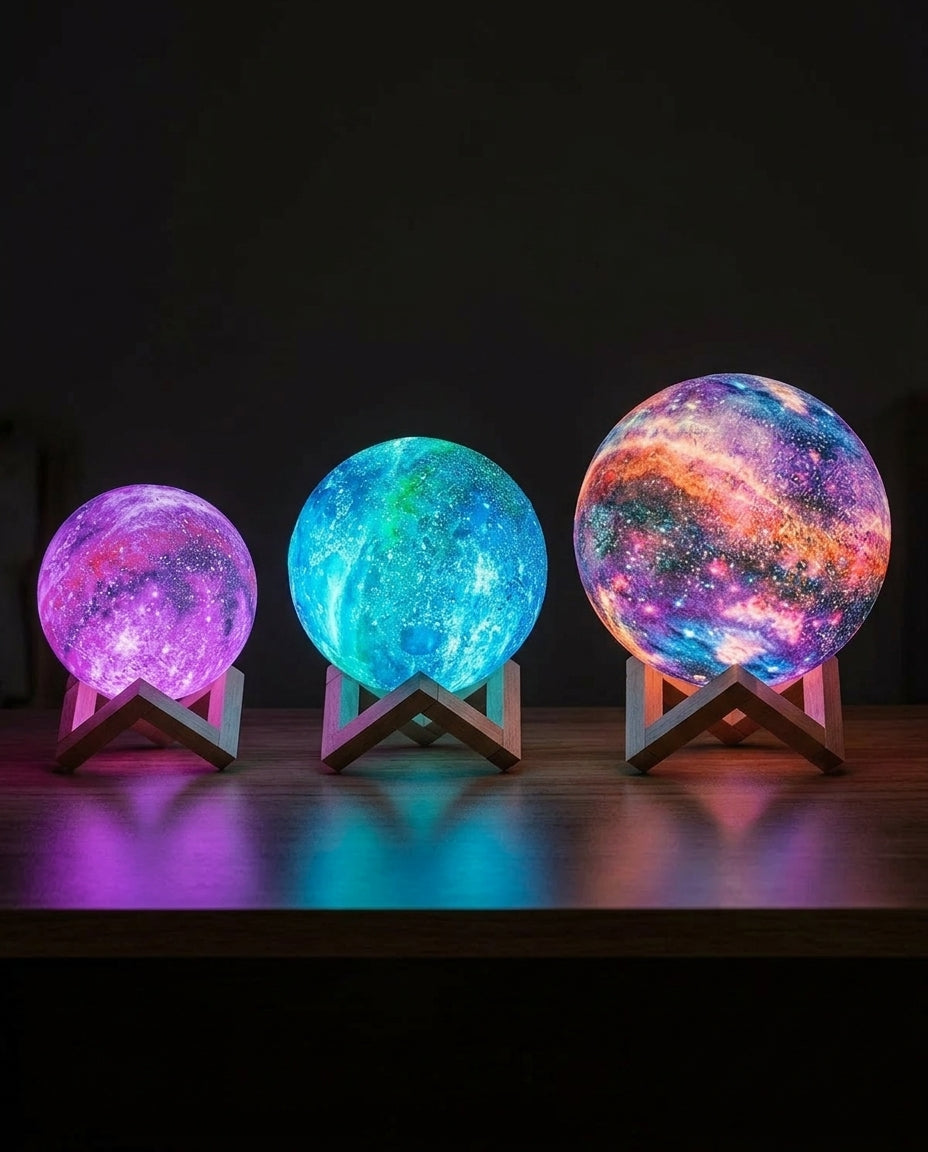 Galaxy-natlampe med berøringskontrol | Stjerne design natlys