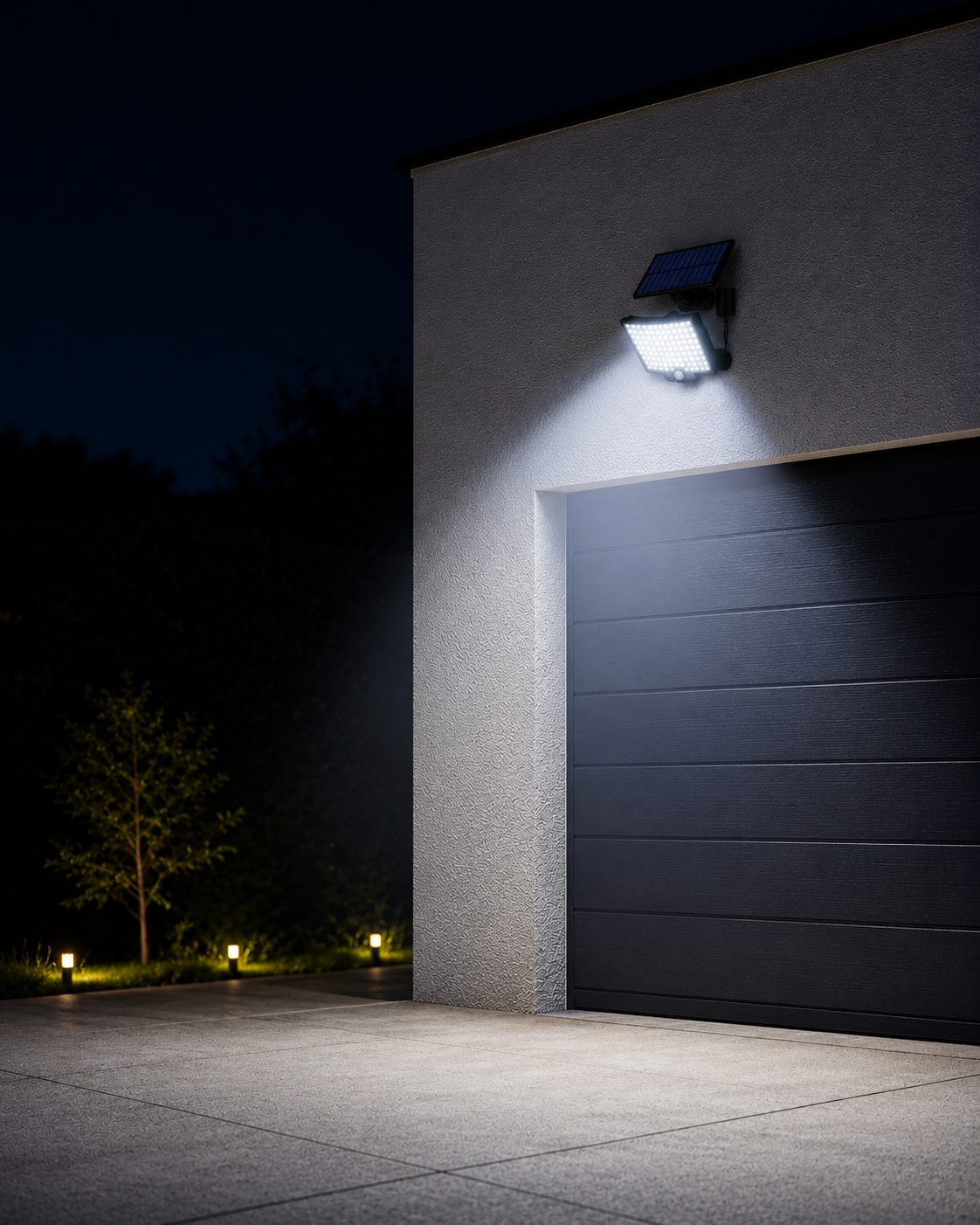 Solcelledrevet Bevægelsessensorlampe Udendørs | 106 LED