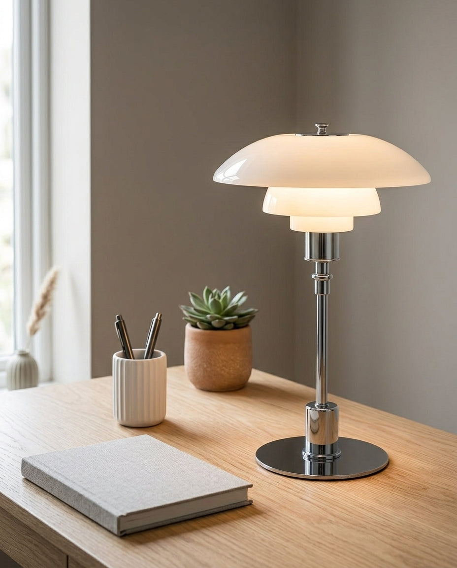 LED-bordlampe – Skandinavisk design | Jern & glas
