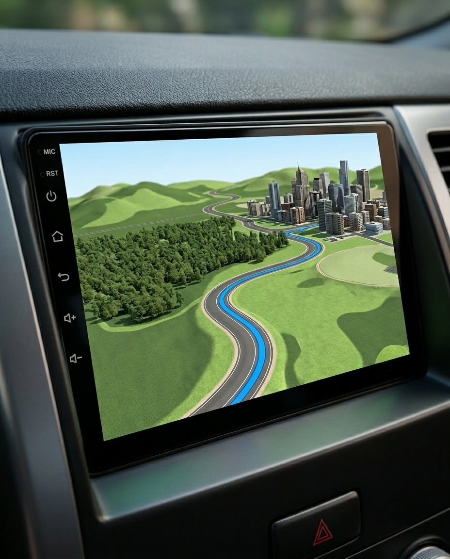 Android Dobbelt-DIN Bilstereo | 10" Touchskærm & GPS