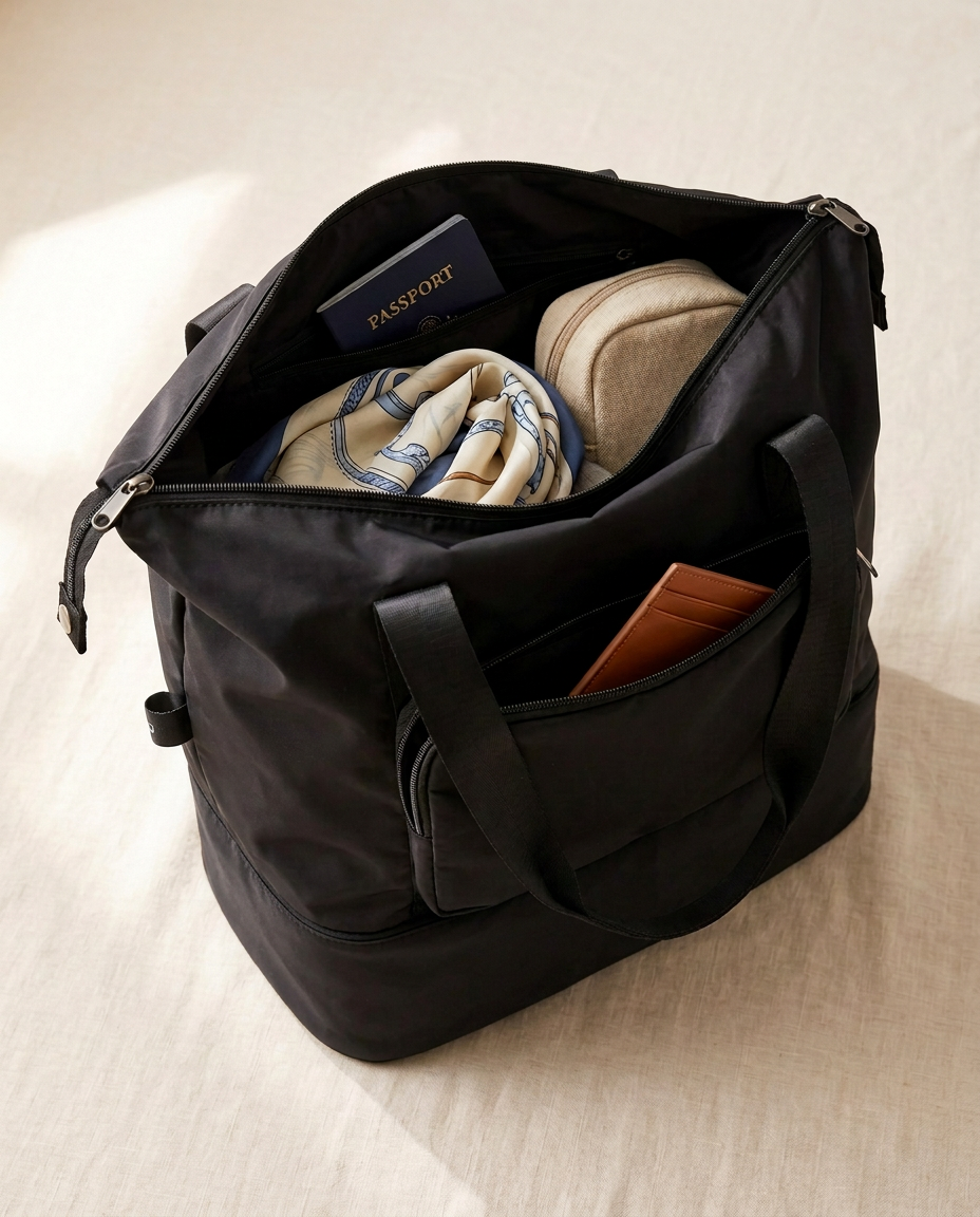 Foldbar rejsetaske – Stor udvidelig weekendtaske