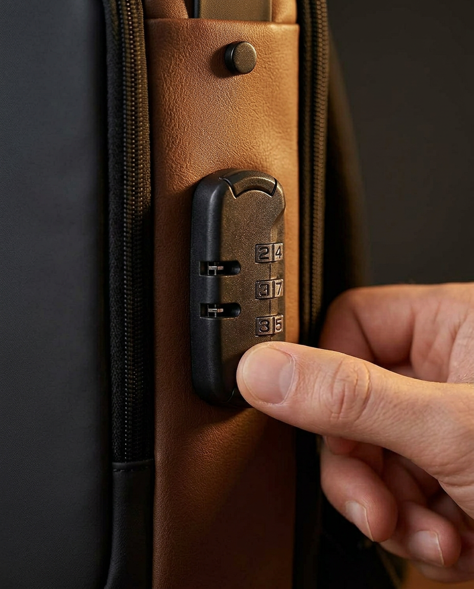 Tyverisikker crossbodytaske med USB-opladning