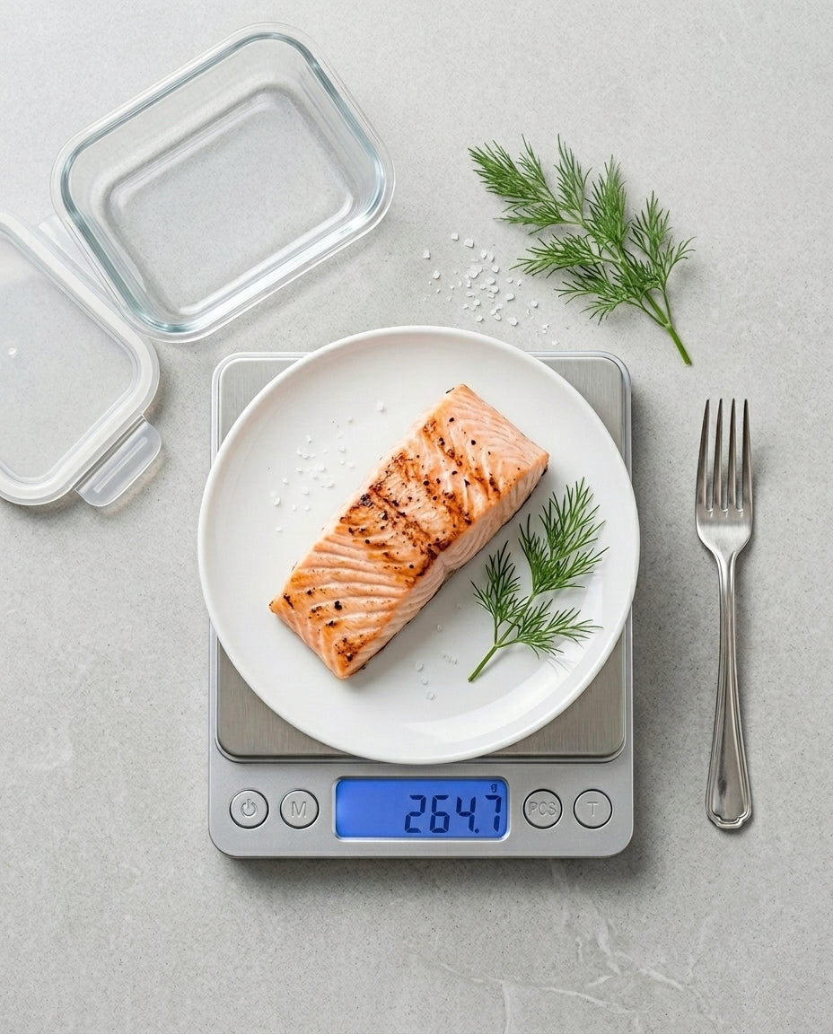 Digital køkkenvægt | Rustfrit stål | 0,1g–3kg
