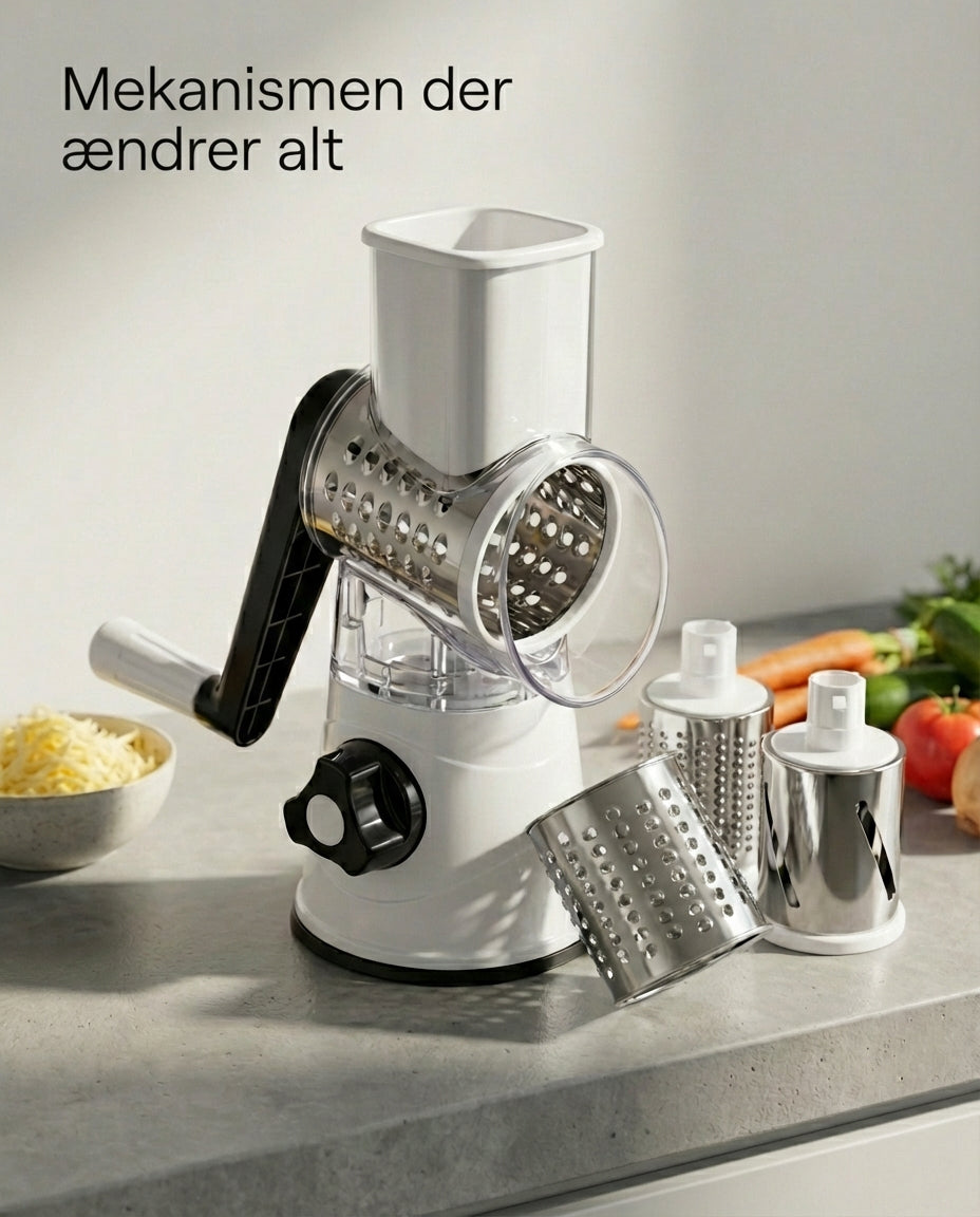 ChopMaster Pro 3-i-1 Roterende Rivejern