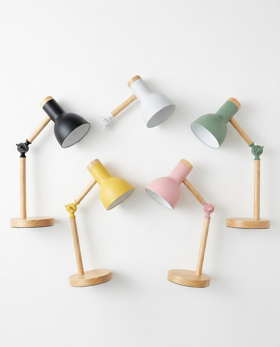 Nordisk LED-skrivebordslampe – Justerbar arm & berøringsdæmper