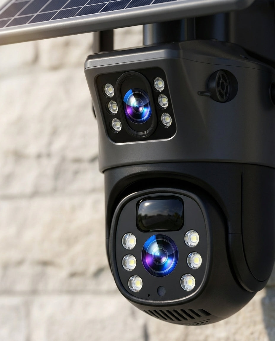 Tradlos 4K Sikkerhedskamera med Solpanel | SolarVision Pro