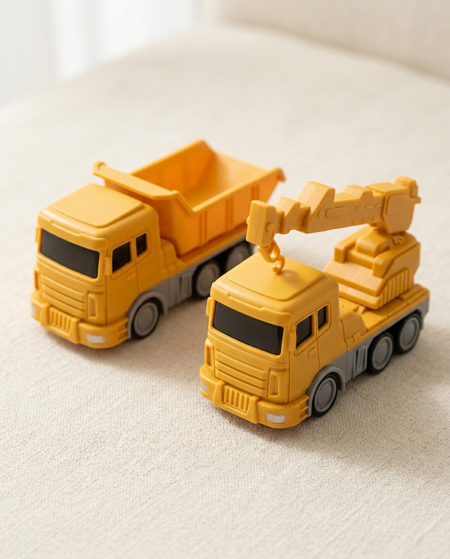 The Mighty Builder Squad | 7-i-1 magnetisk forvandlingsbar byggekøretøjsstyrke