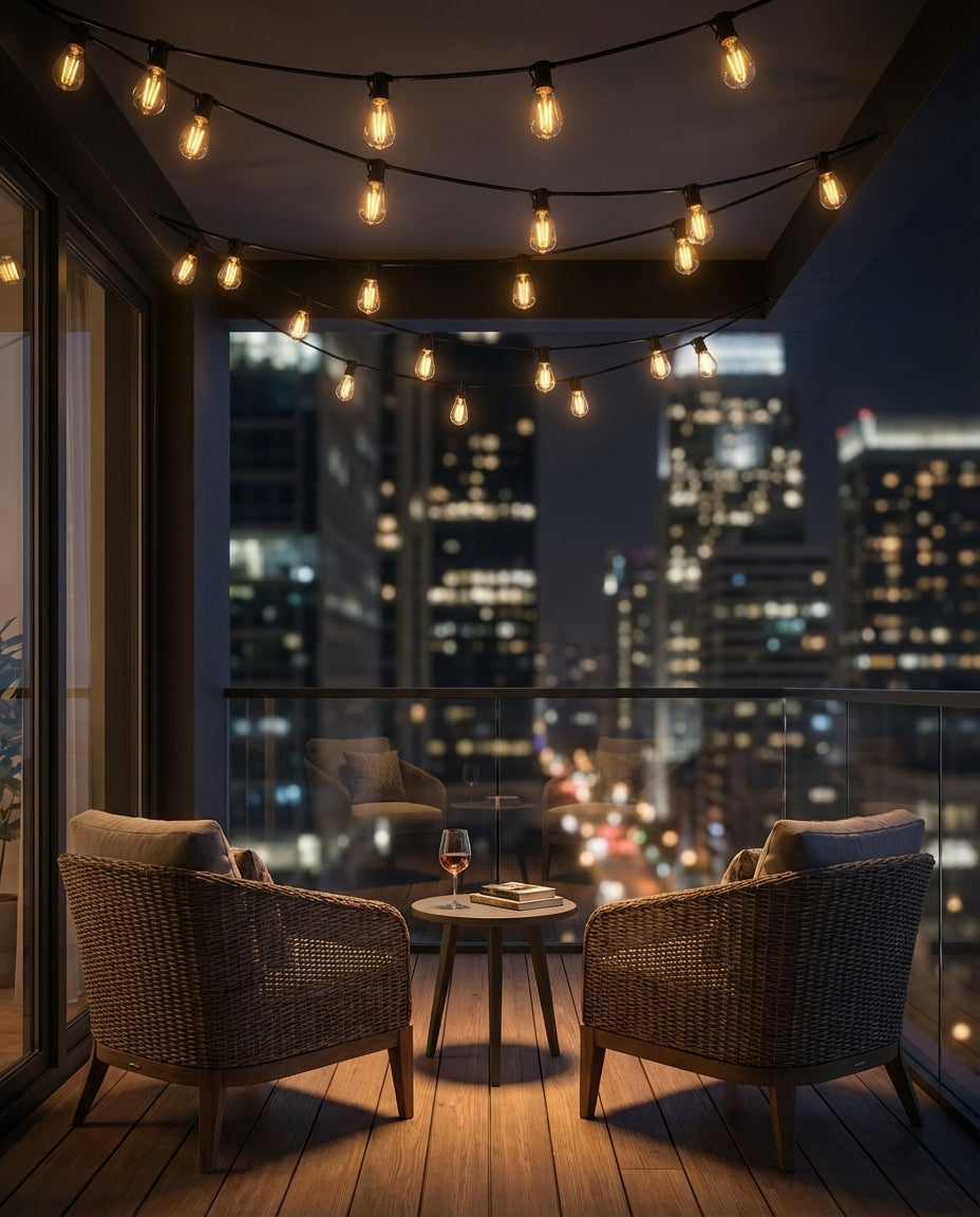 LED-lyskæde udendørs – Vejrbestandig have & terrasse