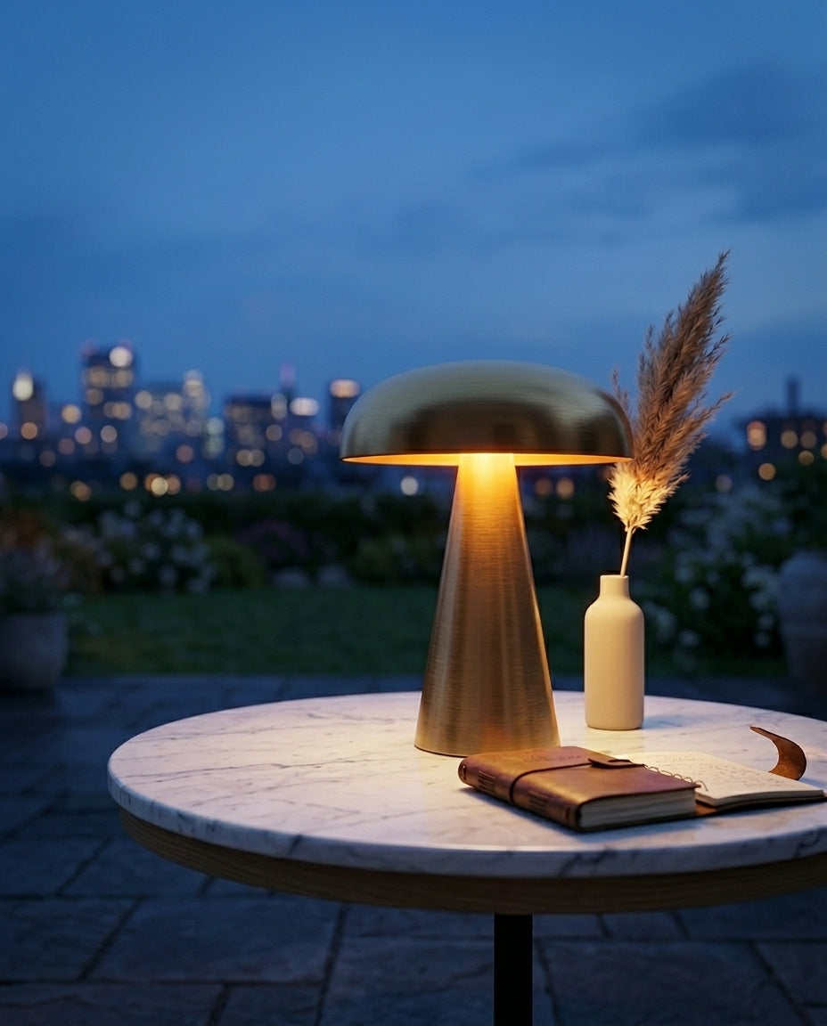 Trådløs Bordlampe – Dæmpbar Batteridrevet Lampe | Aurum Glow