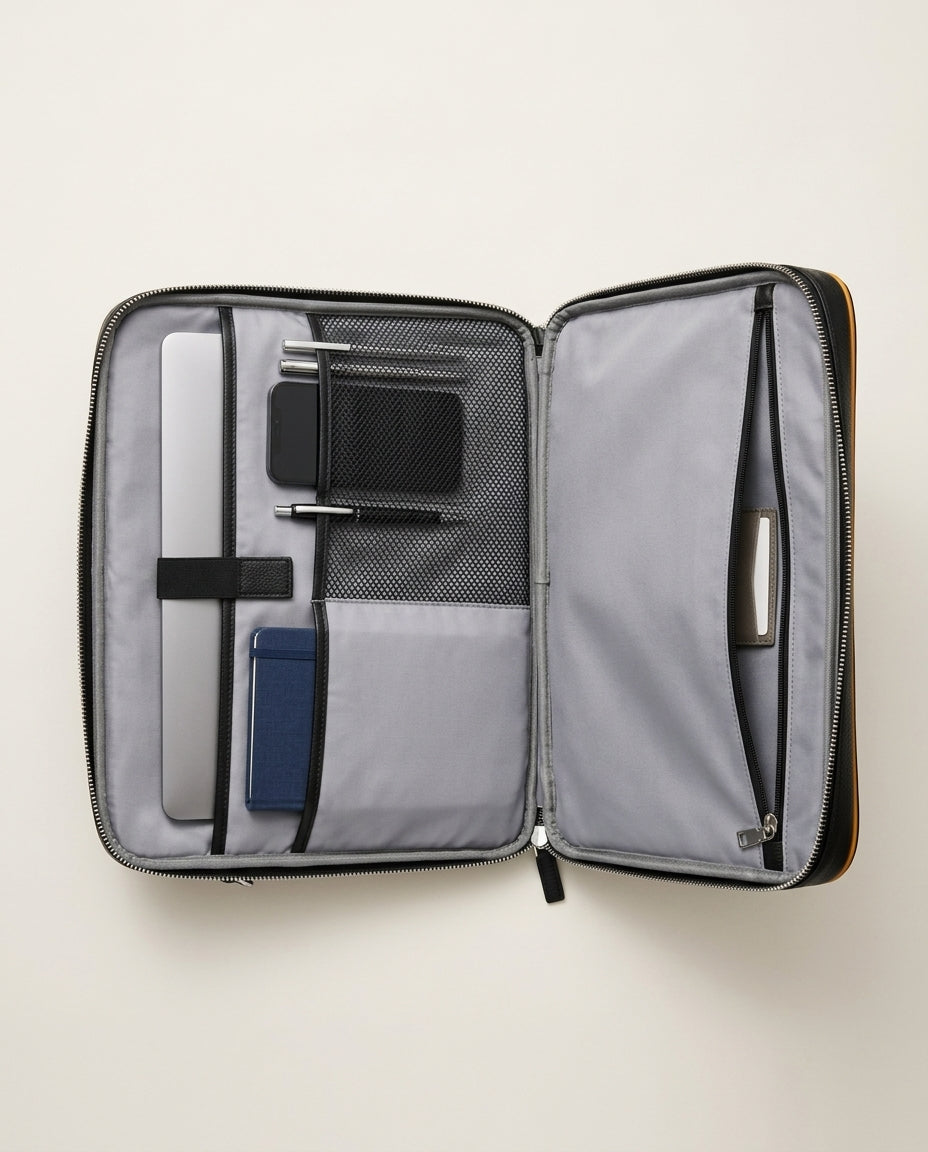 Læder laptop taske crossbody | Meridian Tote