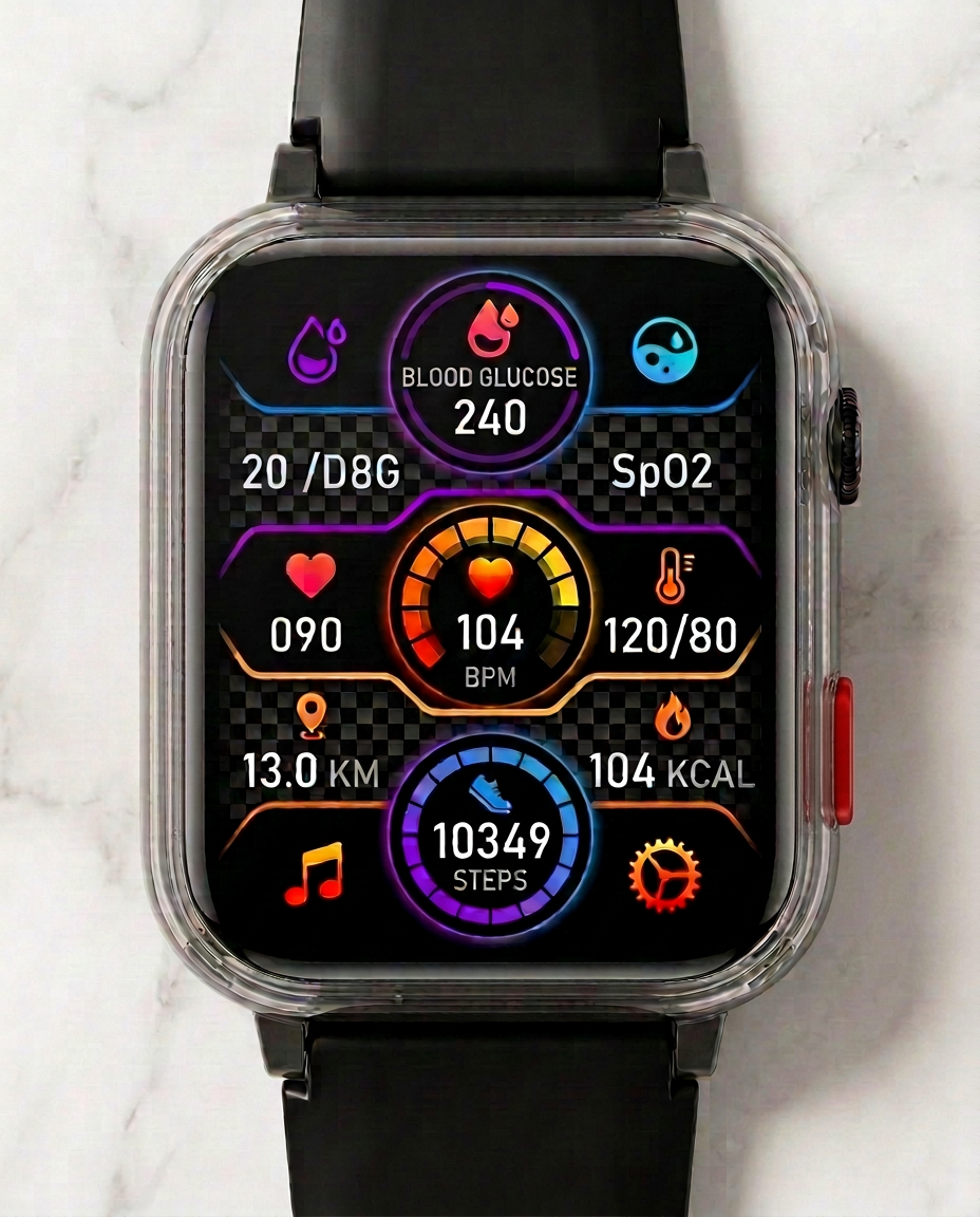 4G Smartwatch GPS SOS Blodsukker Sundhed | ConnectCare Pro