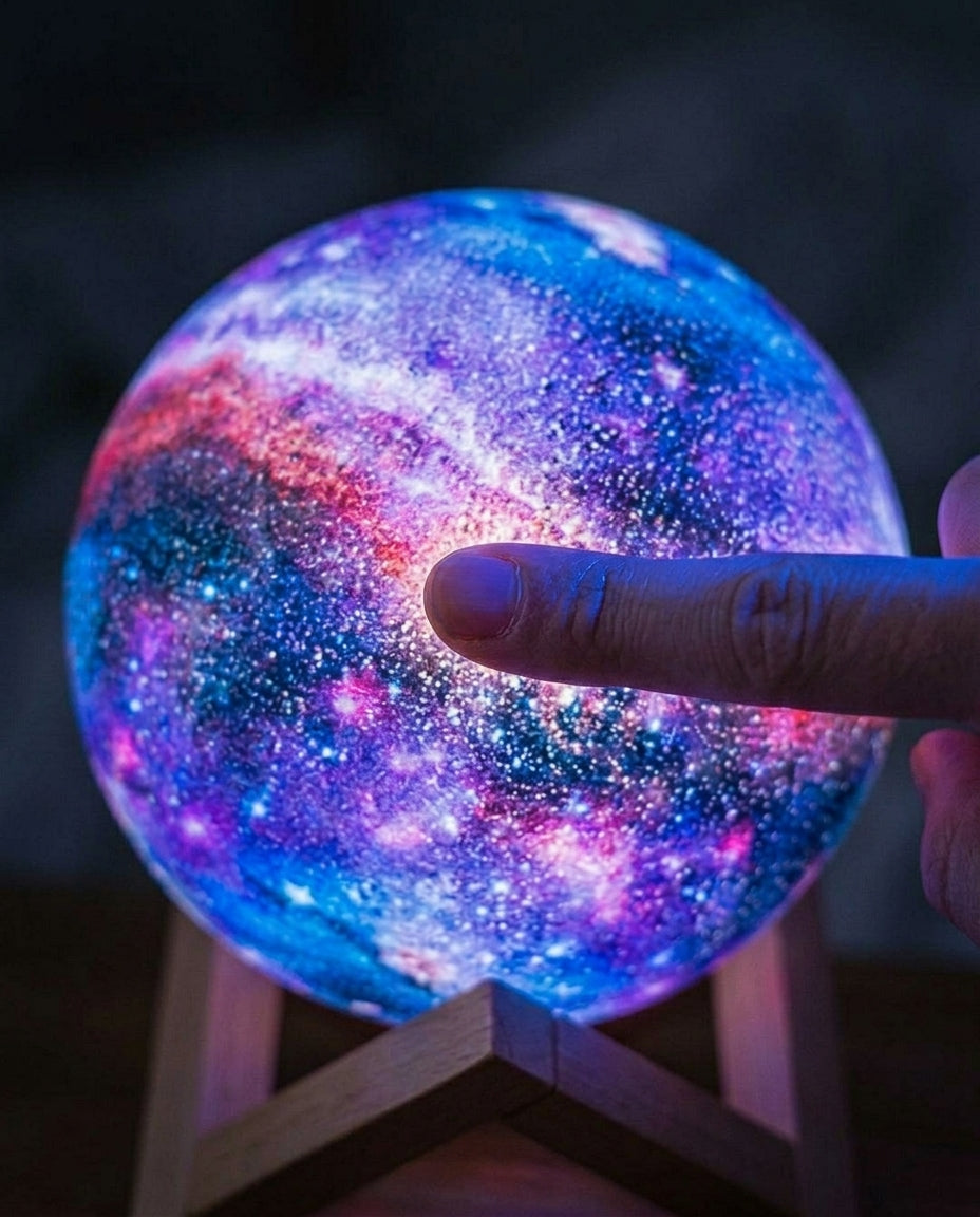 Galaxy-natlampe med berøringskontrol | Stjerne design natlys
