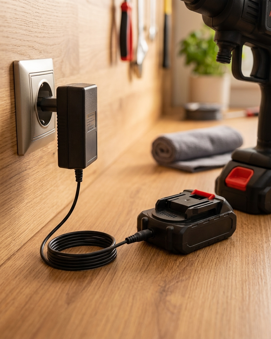 Trådløs Højtryksrenser Batteri & Oplader | 12000mAh