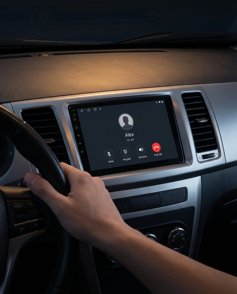 Dobbelt-DIN Android-bilradio | GPS, BT & appbutik