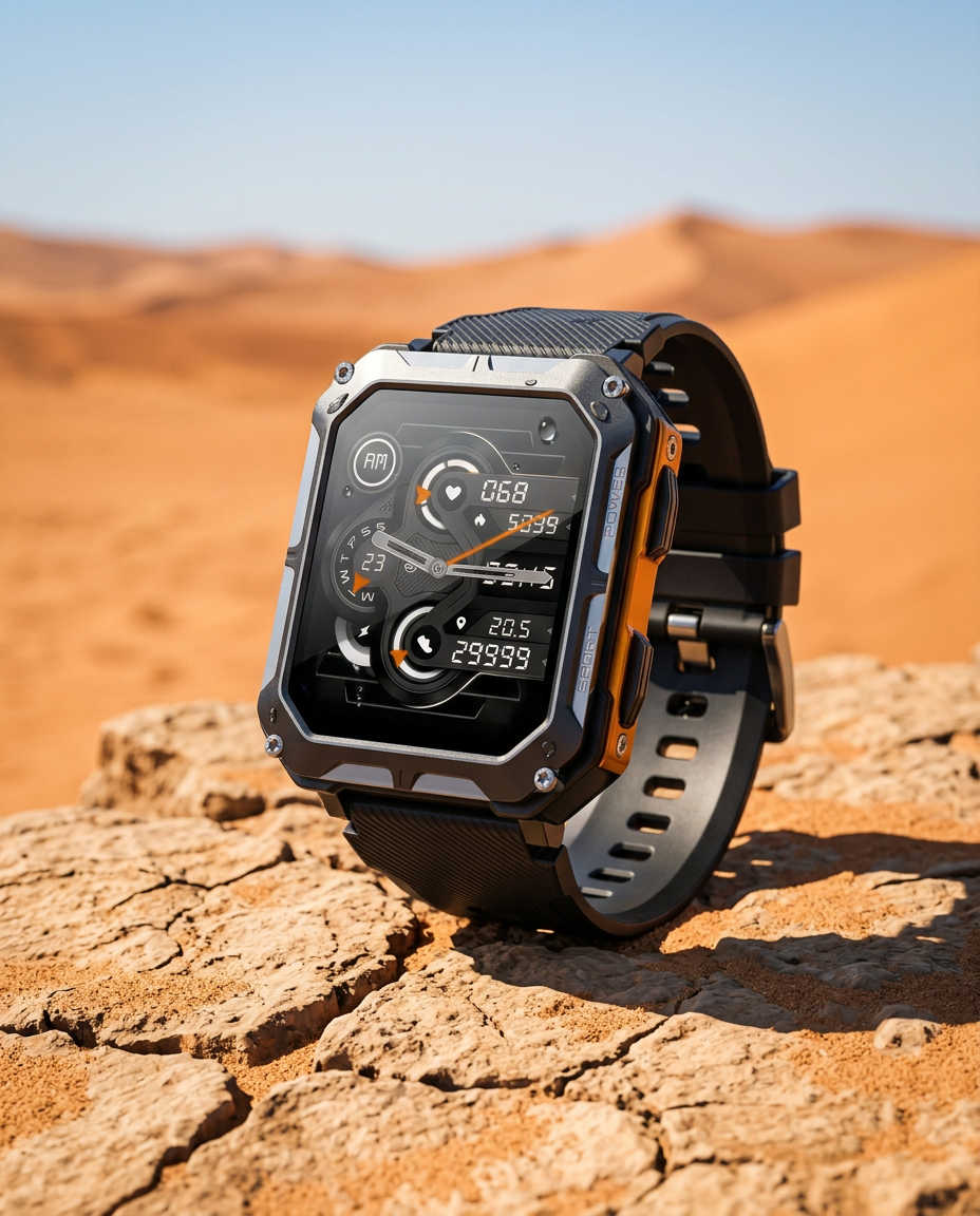 Robust smartwatch | Taktisk udendørs sportsur
