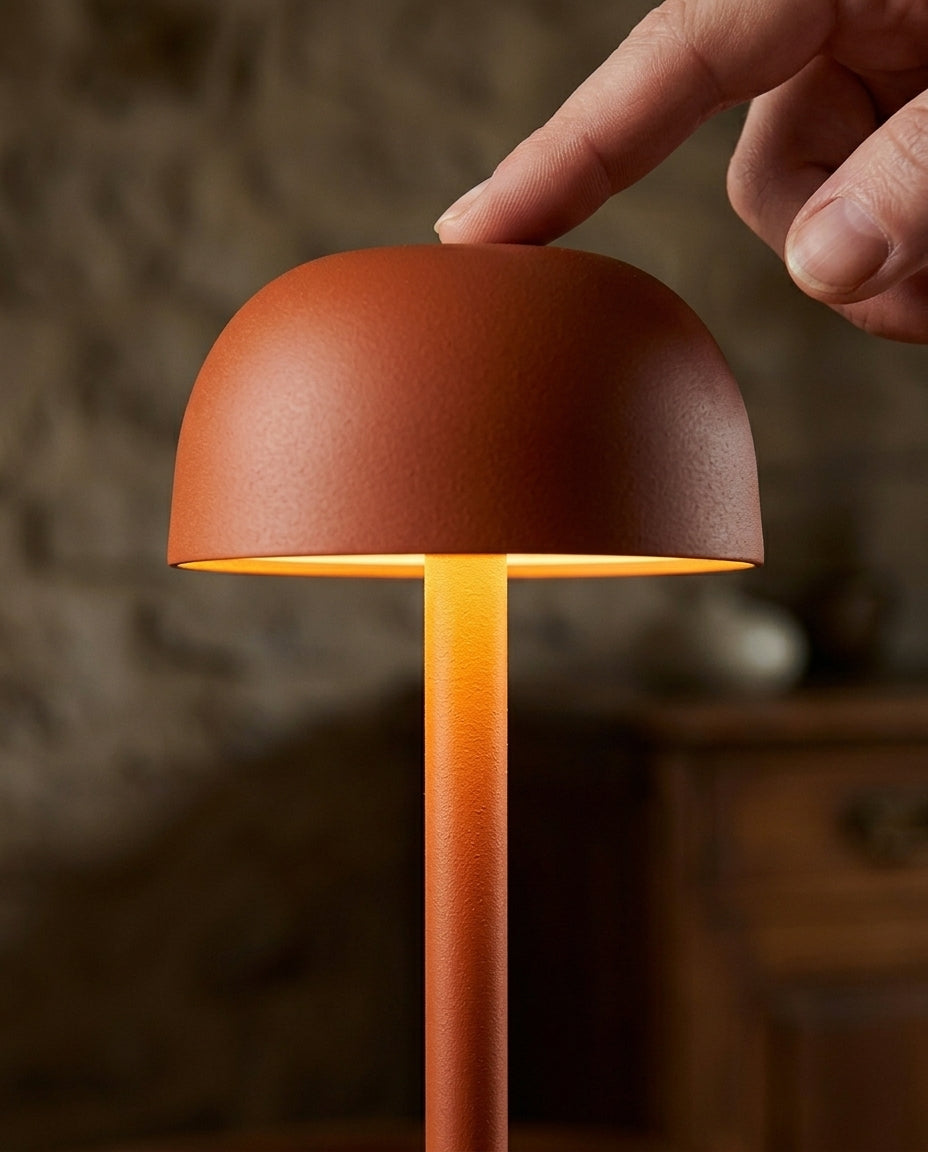 Trådløs dæmpbar svampebordlampe | Genopladelig