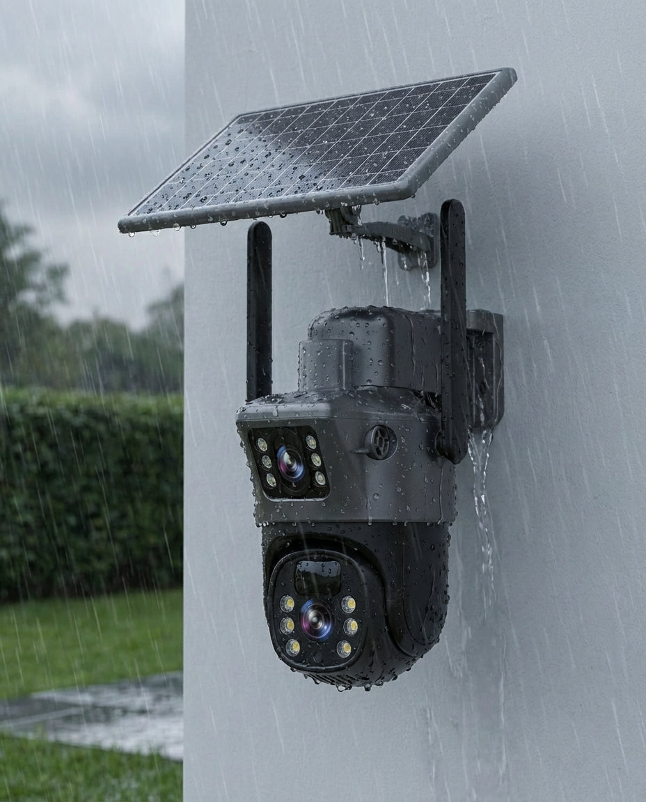 Tradlos 4K Sikkerhedskamera med Solpanel | SolarVision Pro