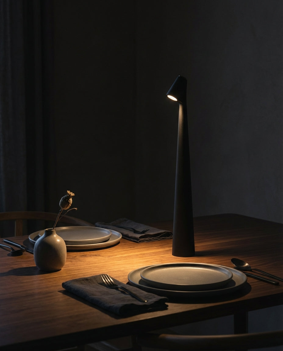 Trådløs LED-bordlampe | Nordisk design | Touch-dimmer