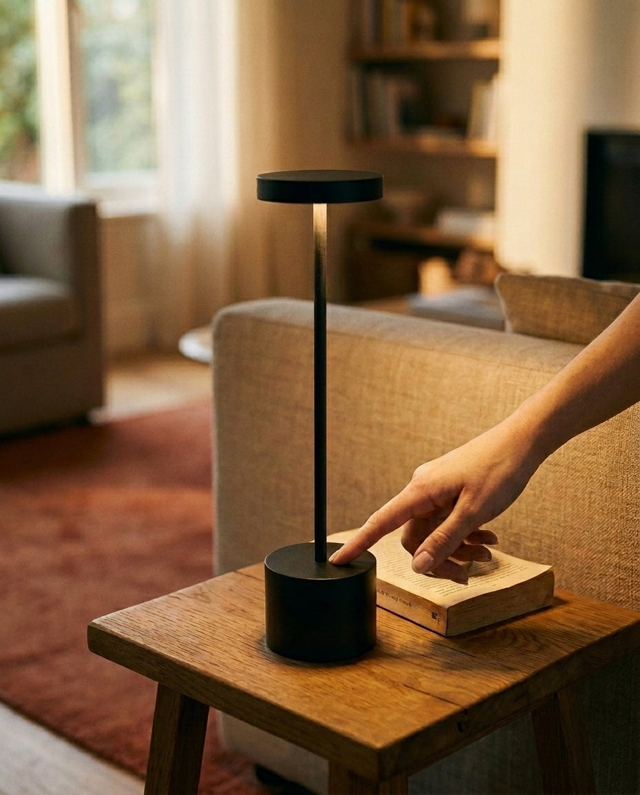 Genopladelig LED-bordlampe | Touch-dæmpning – Lumara