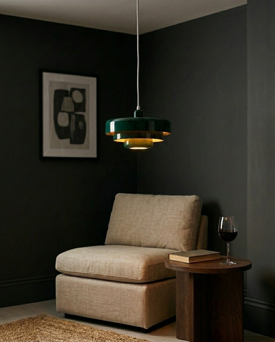 Nordisk pendel | Flerlagsdesign vintage LED-loftlampe