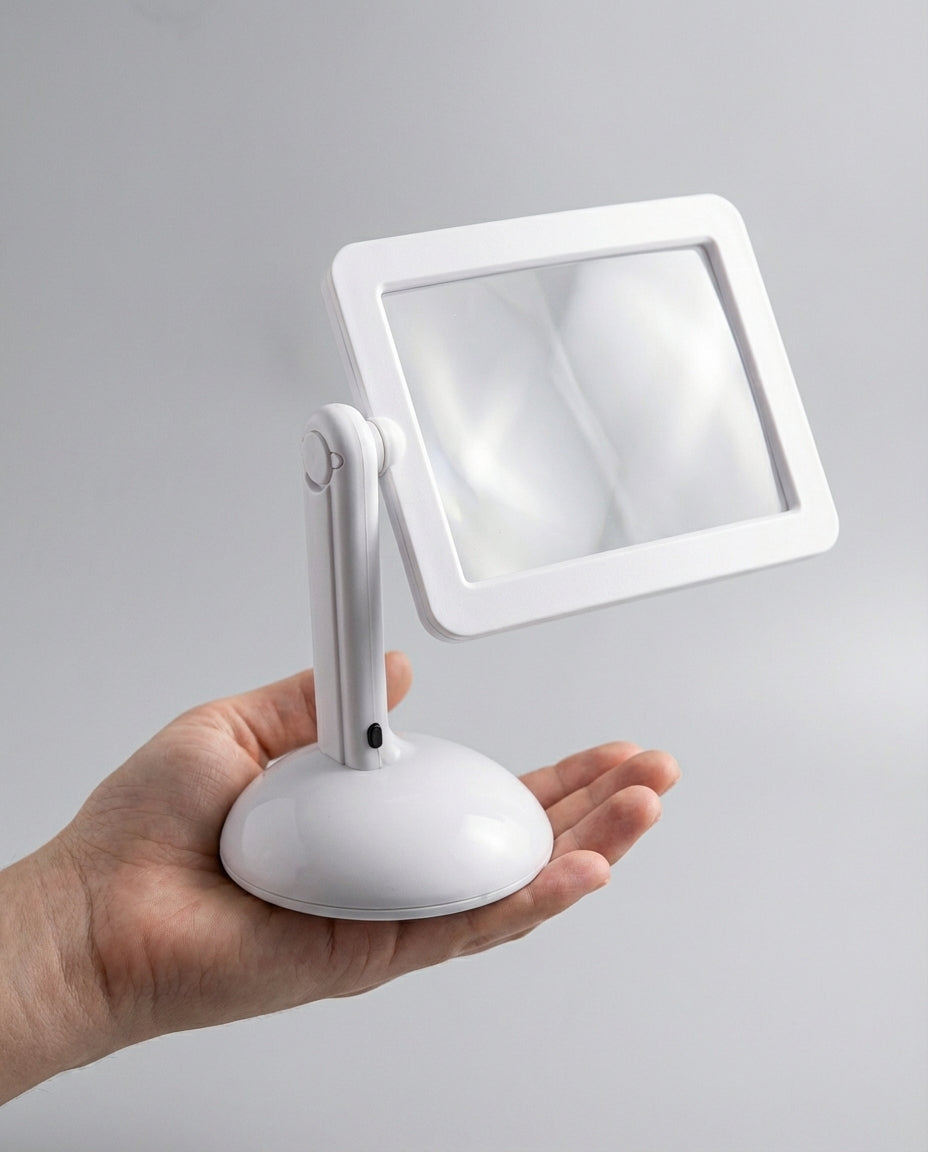 Sideforstarrelsesglas med LED | ClaraVision stativforstarrelsesglas